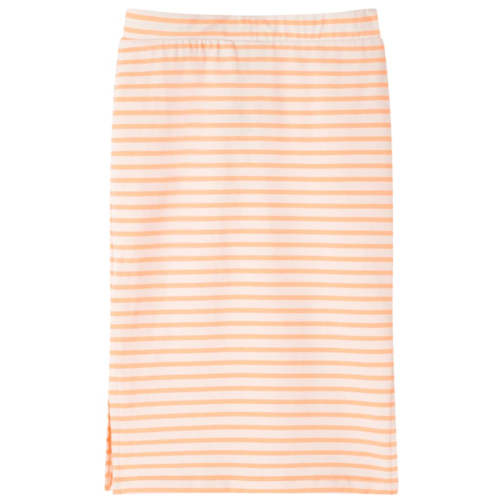 Vidaxl Jupe pour enfants droite avec rayures 92 orange fluorescent