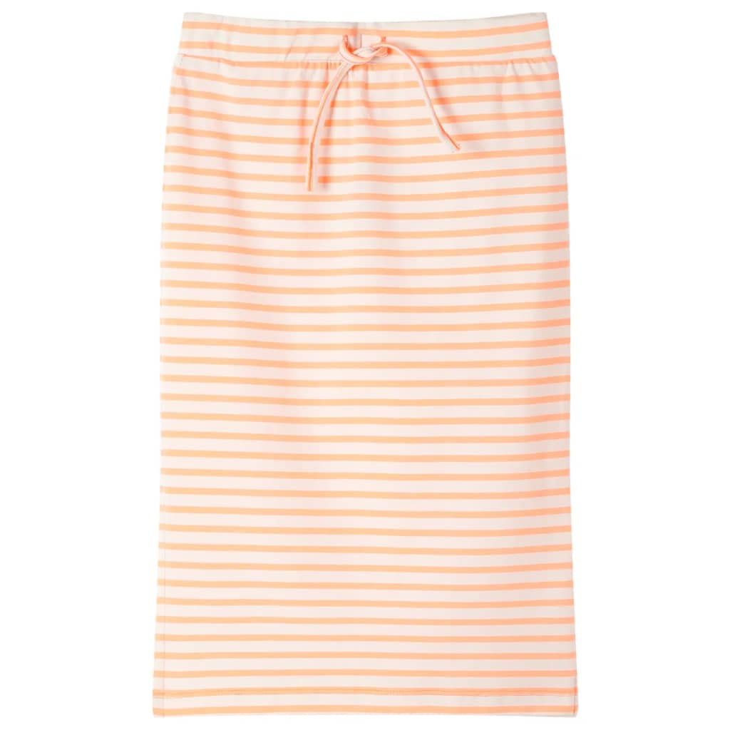 Vidaxl Jupe pour enfants droite avec rayures 104 orange fluorescent