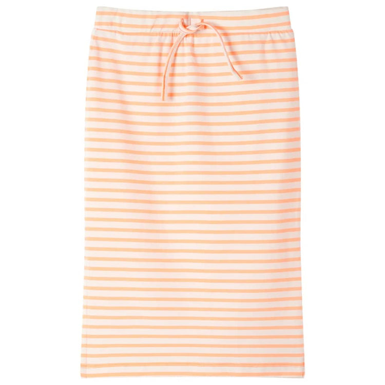 Vidaxl Jupe pour enfants droite avec rayures 104 orange fluorescent