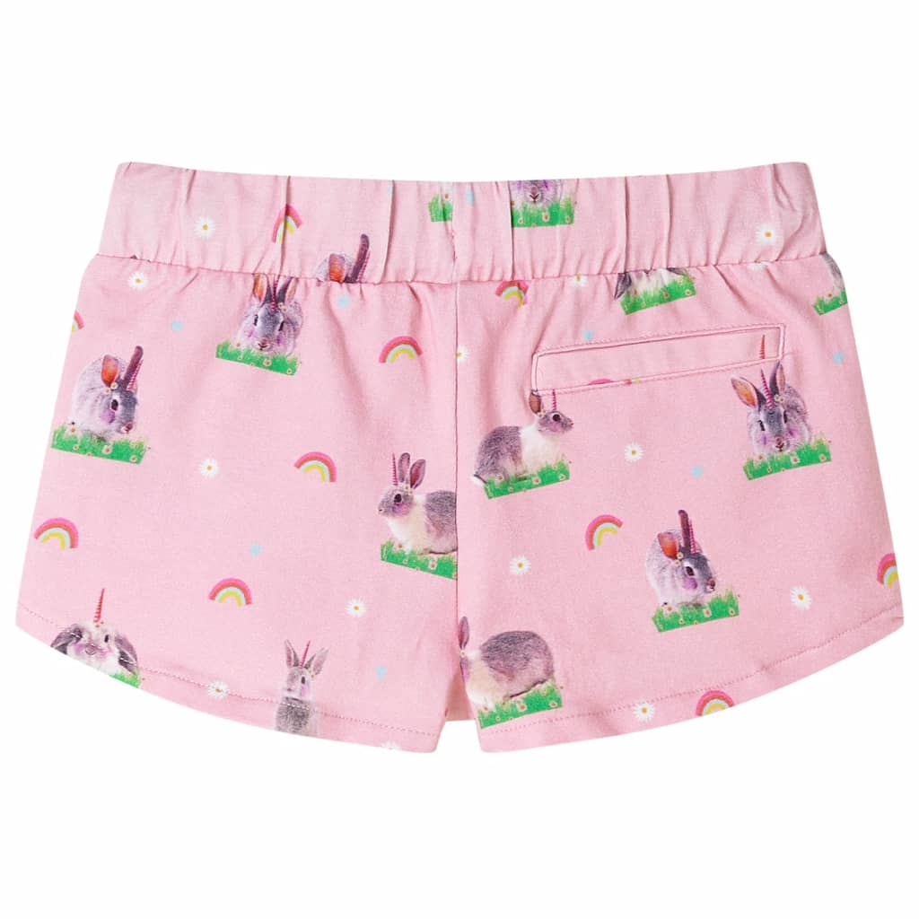 Short pour enfants vidaxl avec trekoord 92 rose clair