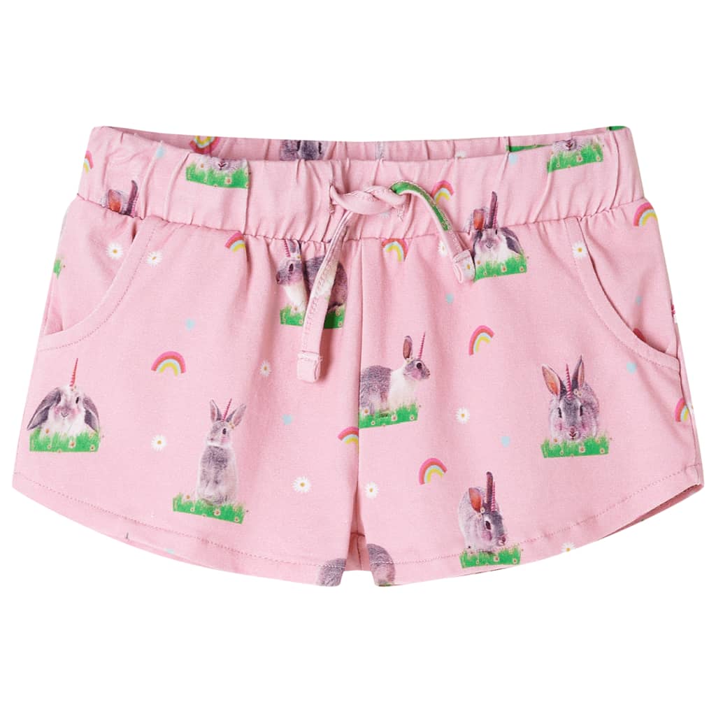 Short pour enfants vidaxl avec trekoord 104 rose clair
