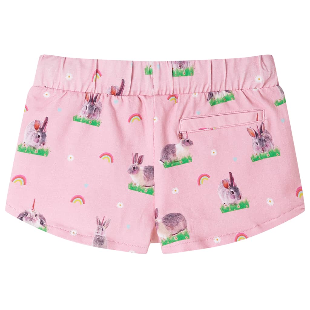 Short pour enfants vidaxl avec trekoord 104 rose clair