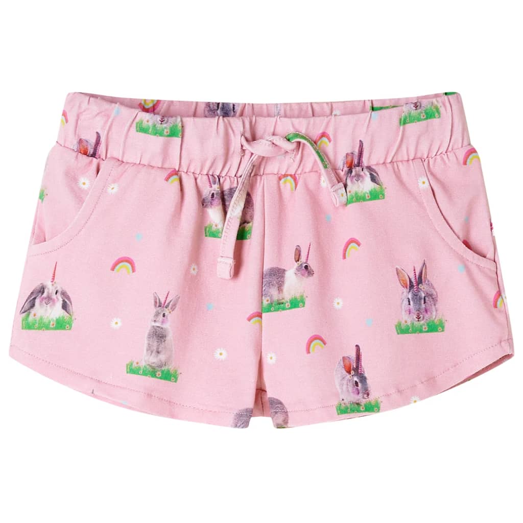 Short pour enfants vidaxl avec trekoord 140 rose clair