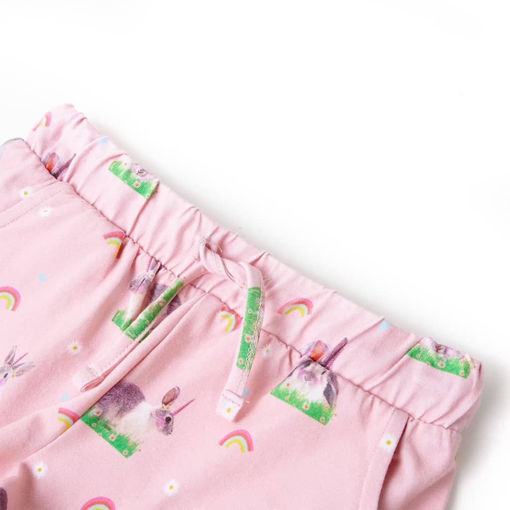 Short pour enfants vidaxl avec trekoord 140 rose clair