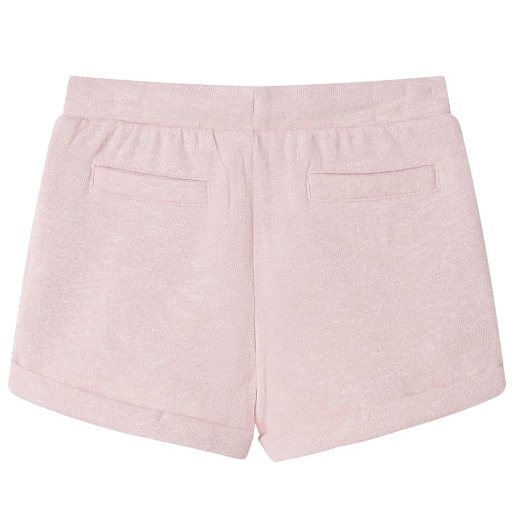 Short pour enfants vidaxl avec trekkoord 104 rose clair mixte