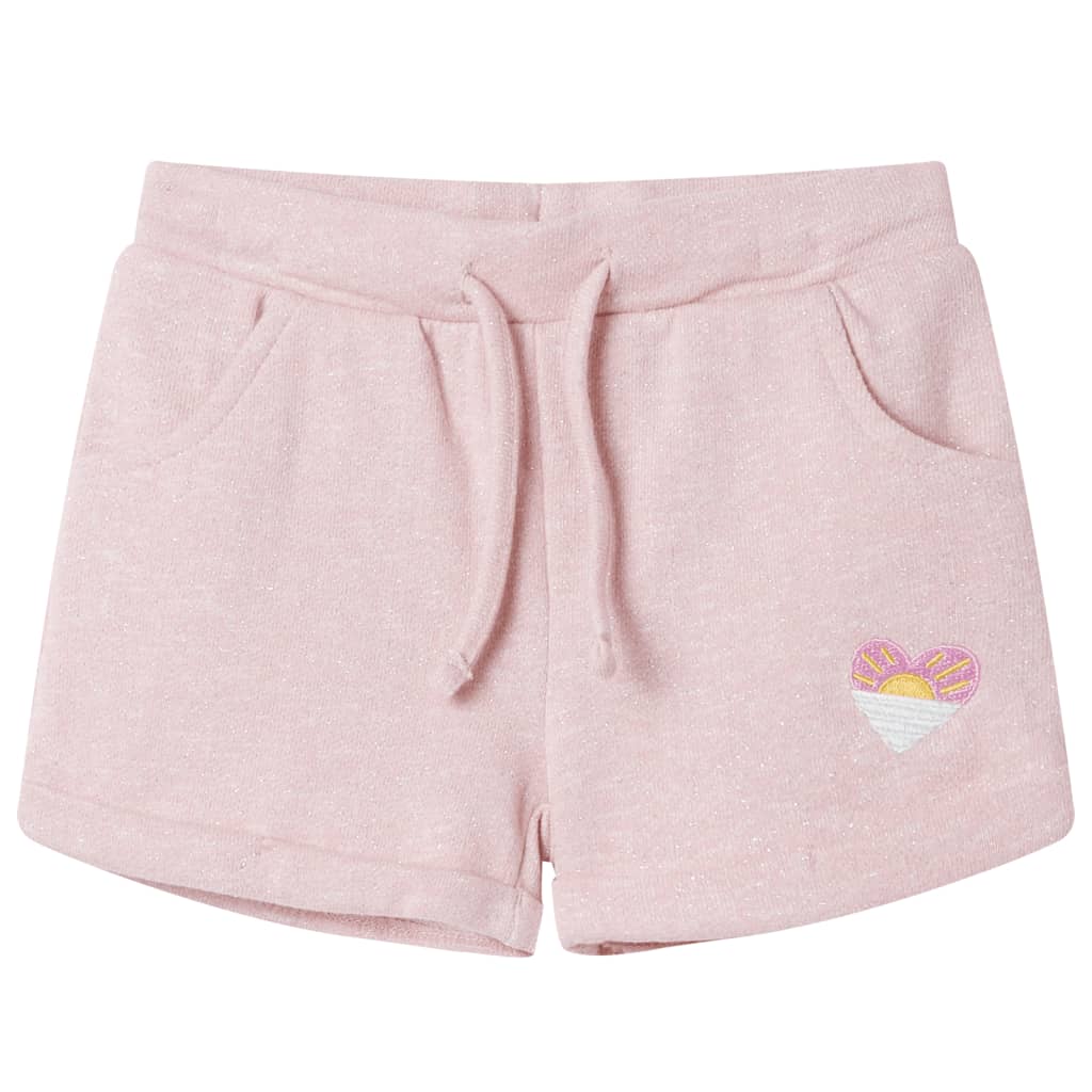 Short pour enfants vidaxl avec trekoord 116 rose clair mixte