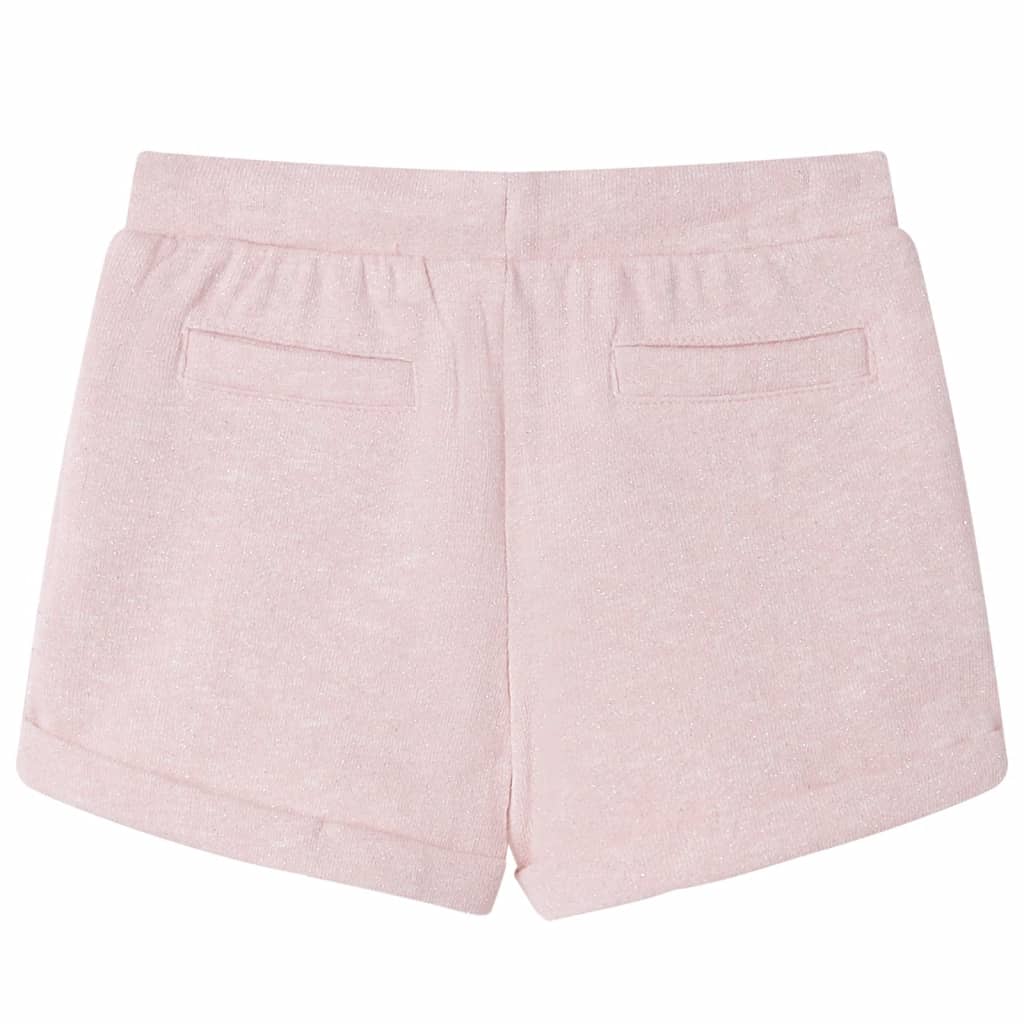 Short pour enfants vidaxl avec trekoord 116 rose clair mixte