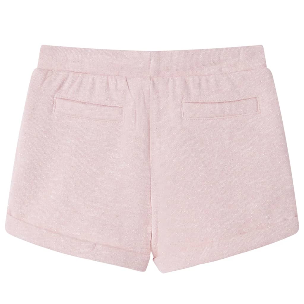 Short pour enfants vidaxl avec trekoord 128 rose clair mixte