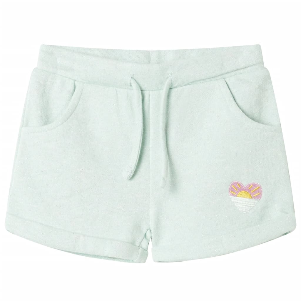 Short pour enfants vidaxl avec Trekkoord 140 MILTE LIGHT MINT-Colord