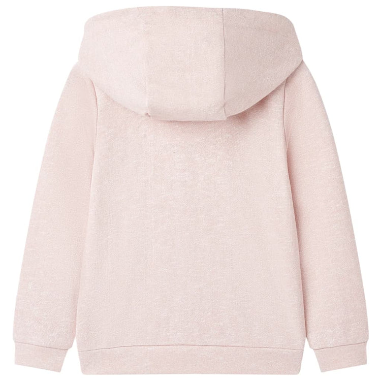 Vidaxl gilet pour enfants avec capuche et fermeture à glissière 140 rose clair mixte