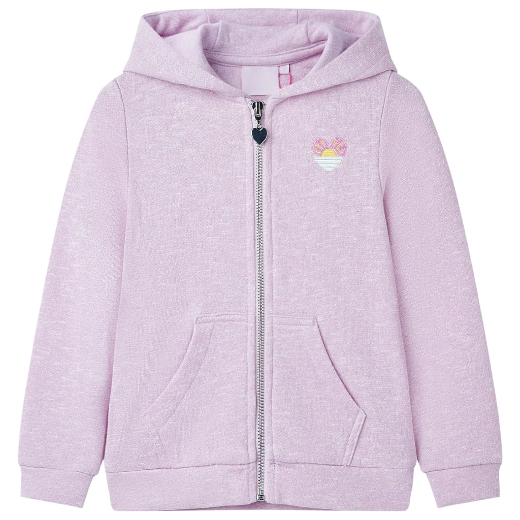 Vidaxl gilet pour enfants avec capuche et rits 92 Lila mixte