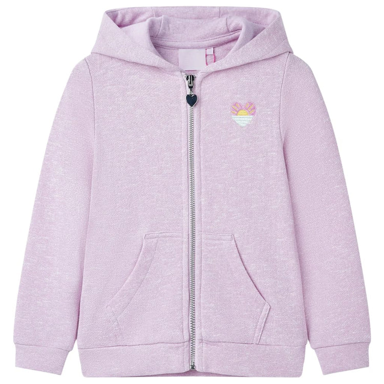 Vidaxl gilet pour enfants avec capuche et rits 92 Lila mixte