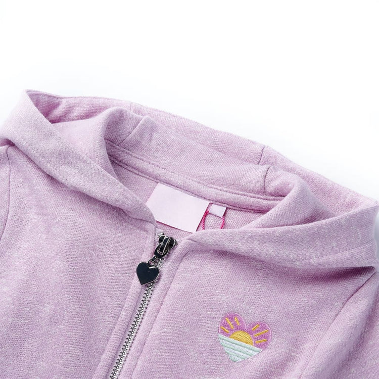Vidaxl gilet pour enfants avec capuche et rits 92 Lila mixte