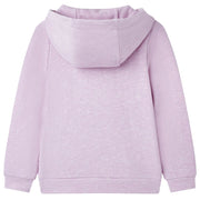 Vidaxl gilet pour enfants avec capuche et rits 116 Lila mixte - afbeelding 2