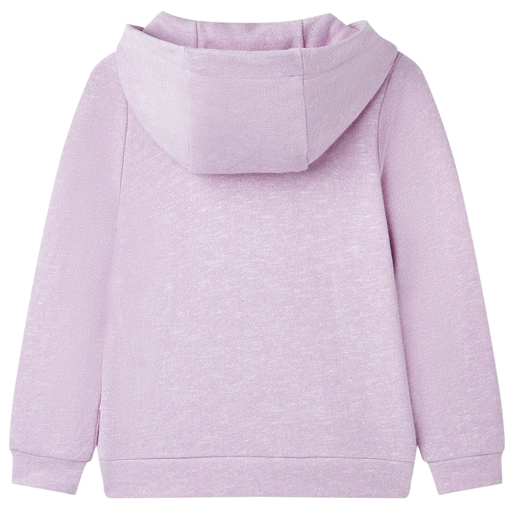 Vidaxl gilet pour enfants avec capuche et fermeture éclair 140 lilas mixte