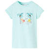 Vidaxl Child's Shirt 116 Light Sea Blue
