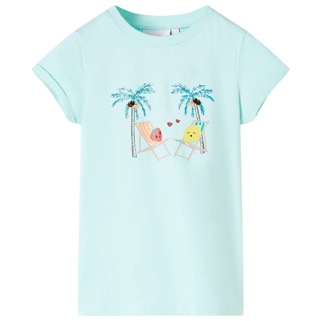 Vidaxl Child's Shirt 140 Light Sea Blue