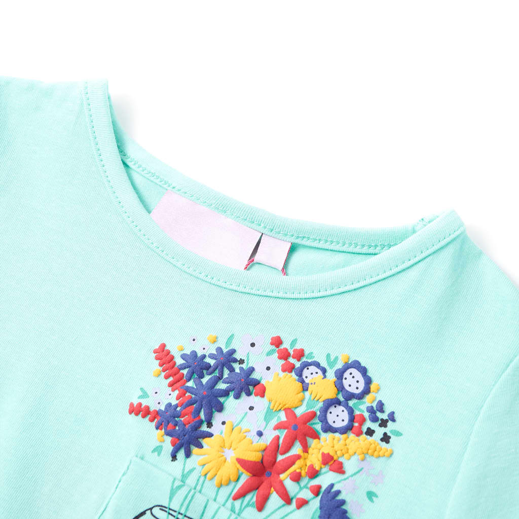 Vidaxl Child's Shirt 116 Light Mint
