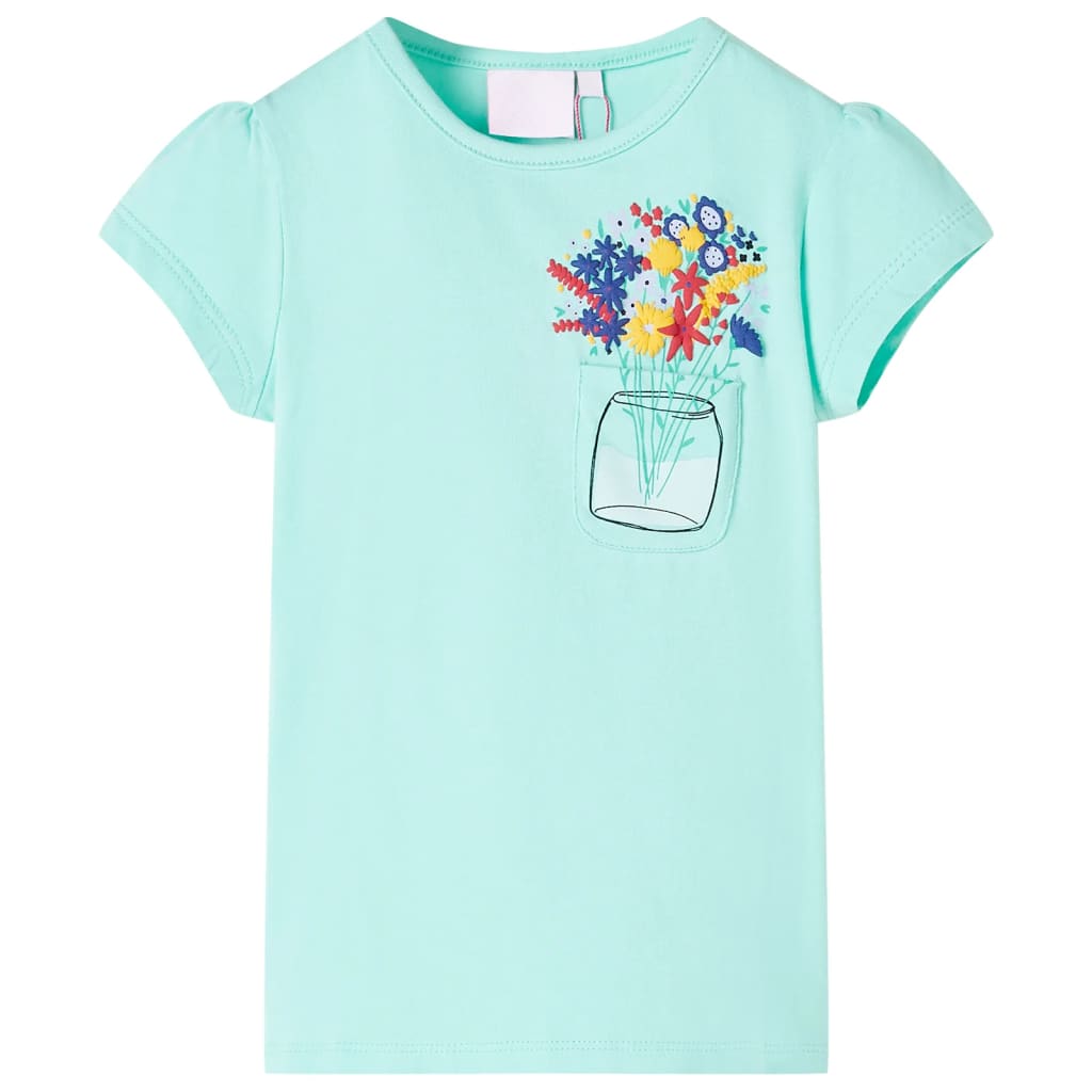 Vidaxl Child's Shirt 128 Light Mint
