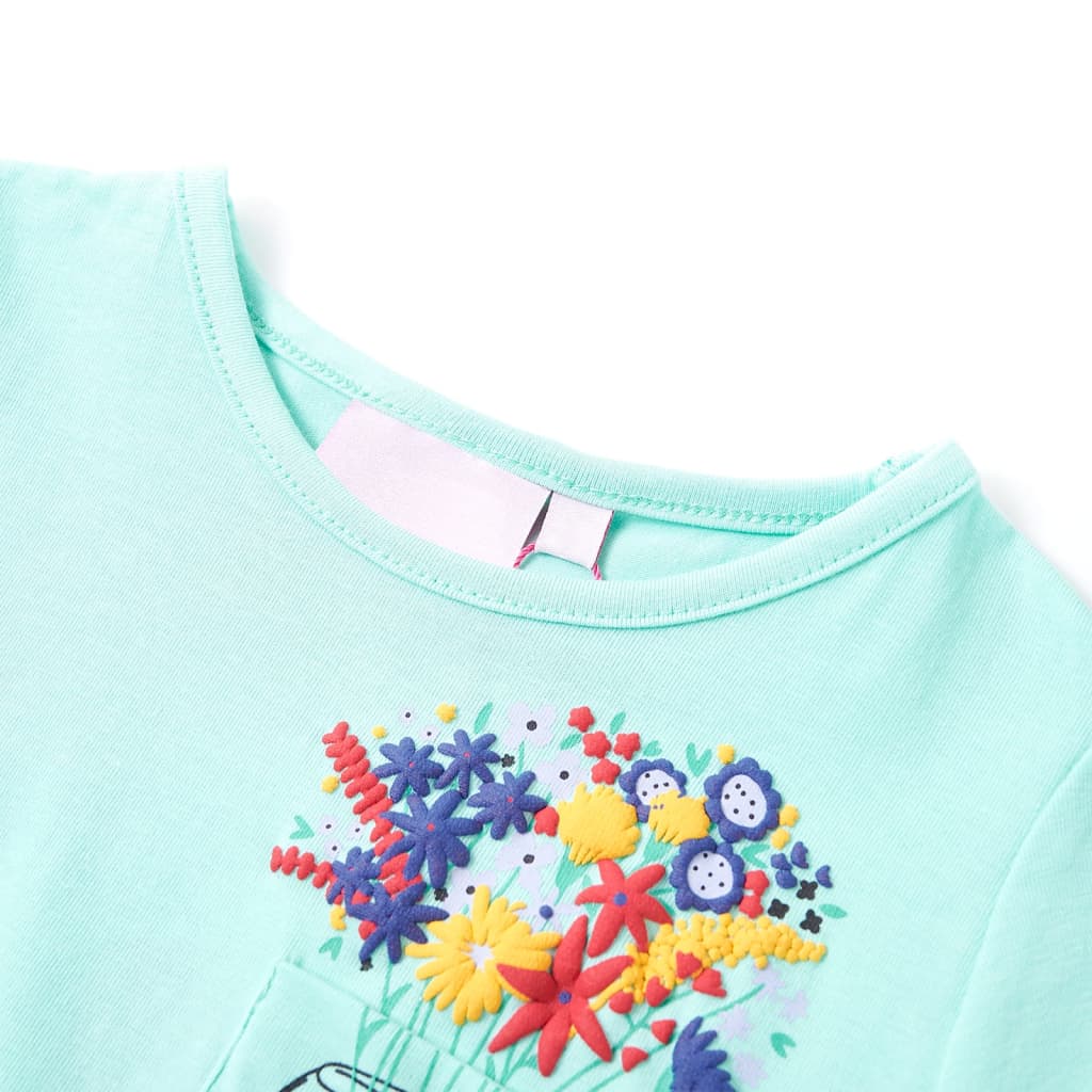 Vidaxl Child's Shirt 128 Light Mint