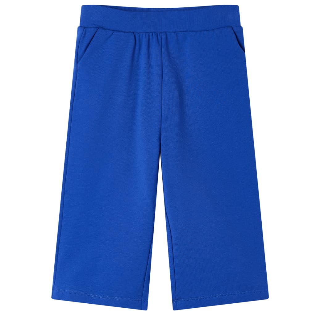 Vidaxl Pantalon pour enfants avec des jambes larges 128 COBALT BLUE