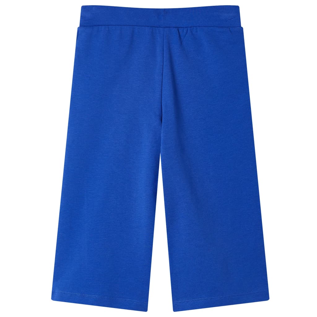 Vidaxl Pantalon pour enfants avec des jambes larges 128 COBALT BLUE