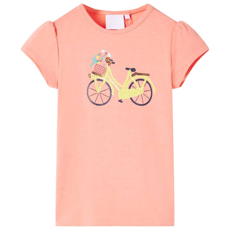 Vidaxl Child's Shirt 104 Coral Neon Coral Couleur