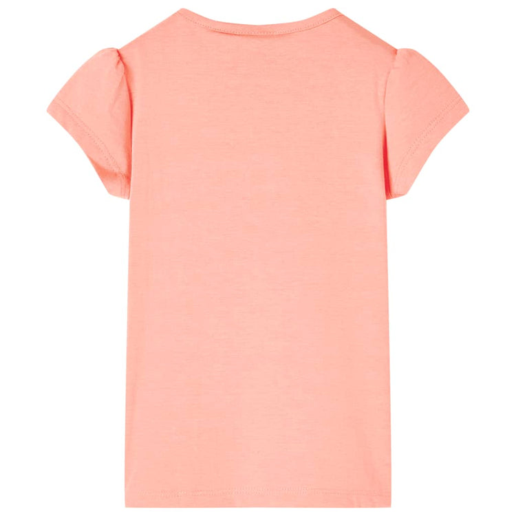 Vidaxl Child's Shirt 104 Coral Neon Coral Couleur