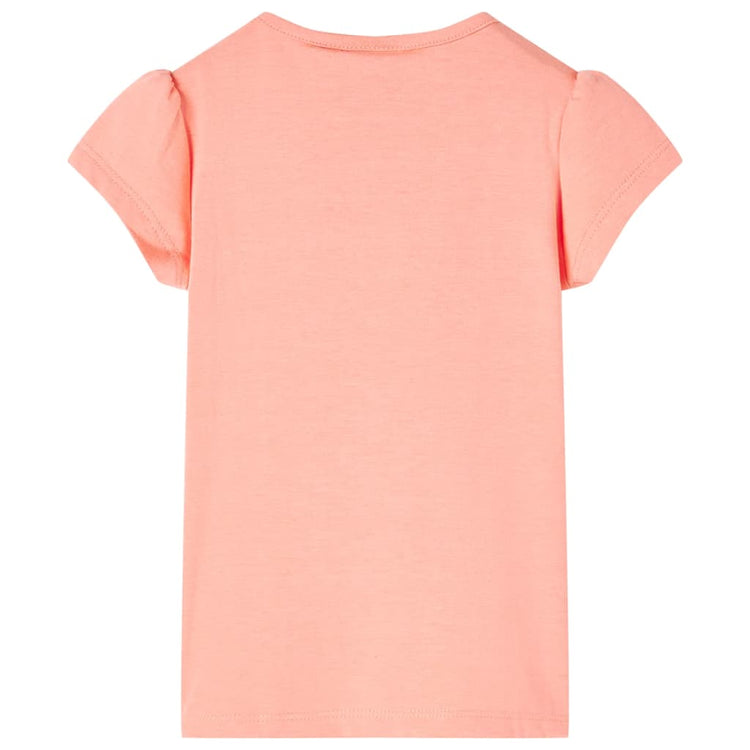 Vidaxl Children's Shirt 128 Coral Neon Coral Couleur