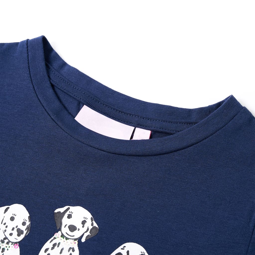 Vidaxl Child's Shirt 116 Navy Blue