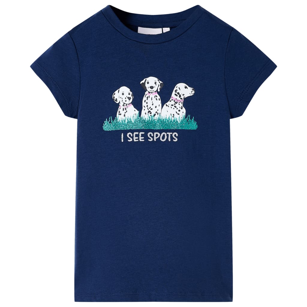 Vidaxl Child's Shirt 128 Navy Blue