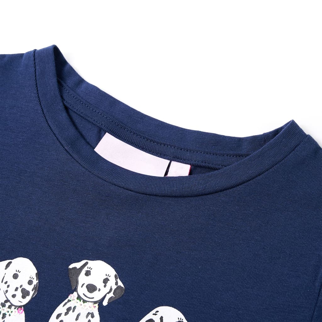 Vidaxl Child's Shirt 128 Navy Blue