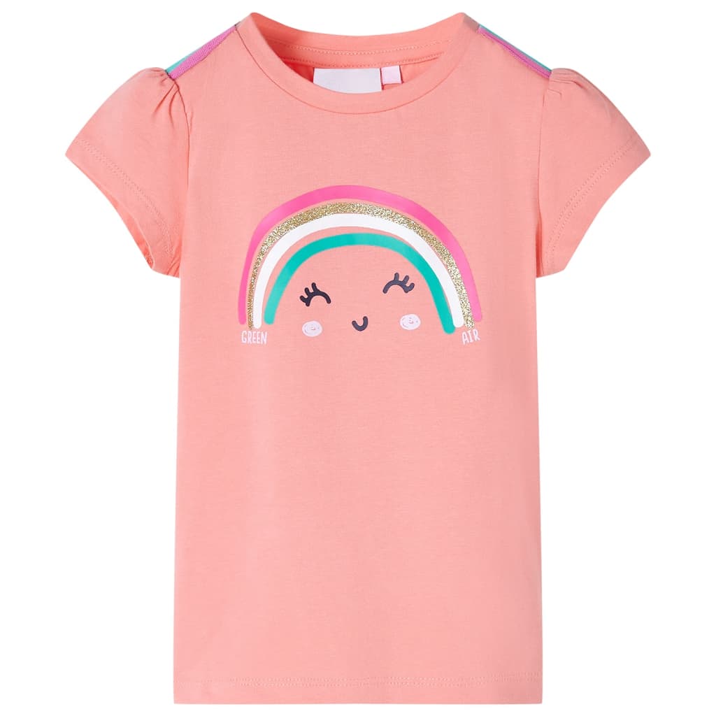 Vidaxl Child's Shirt 128 Couleur de corail clair