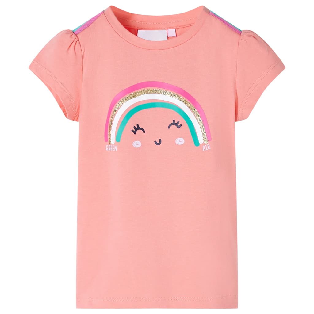 Vidaxl Child's Shirt 140 Couleur de corail clair