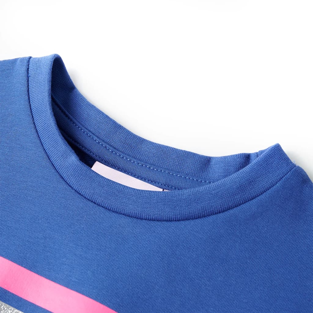 Vidaxl Robe pour enfants avec cordon 140 Cobalt Blue