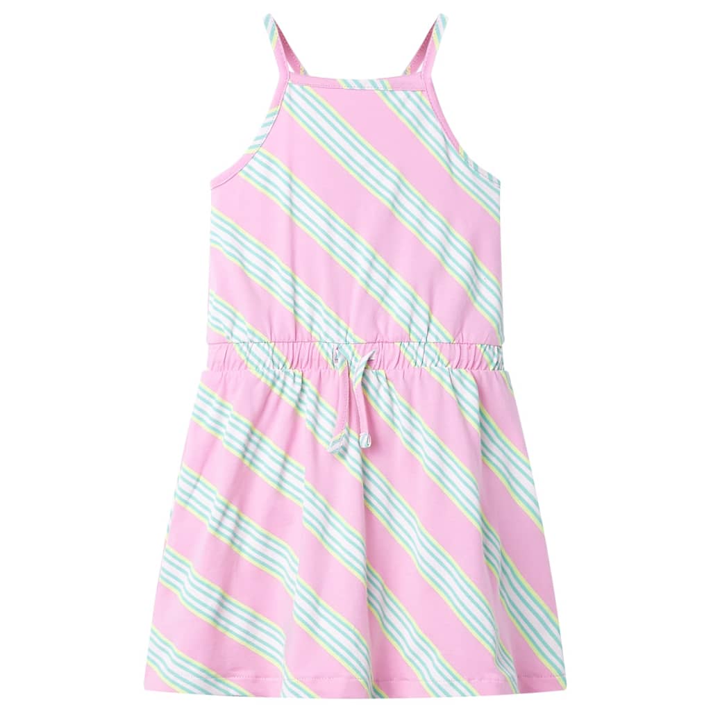 Vidaxl Robe pour enfants sans manches avec crampon 128 rose