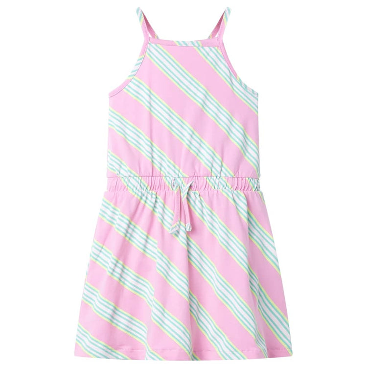 Vidaxl Robe pour enfants sans manches avec crampon 128 rose