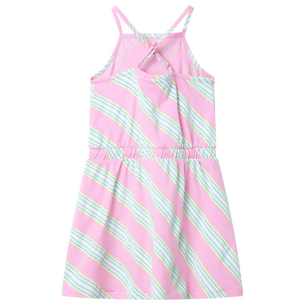 Vidaxl Robe pour enfants sans manches avec crampon 128 rose