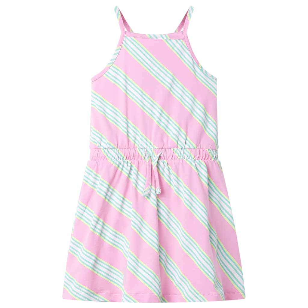 Vidaxl Robe pour enfants sans manches avec crampon 140 rose