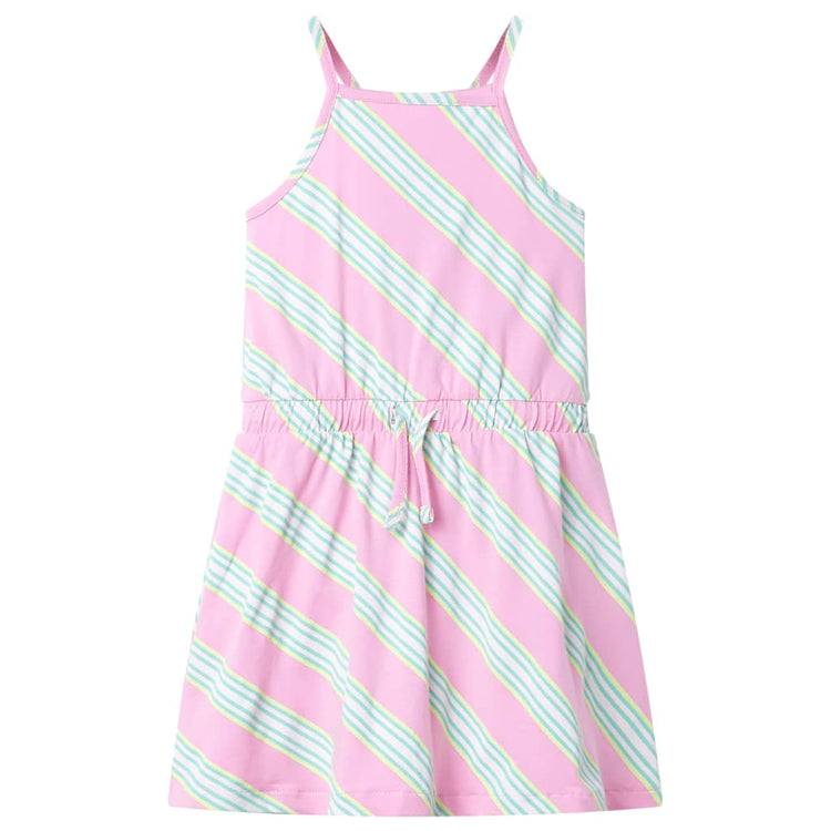 Vidaxl Robe pour enfants sans manches avec crampon 140 rose