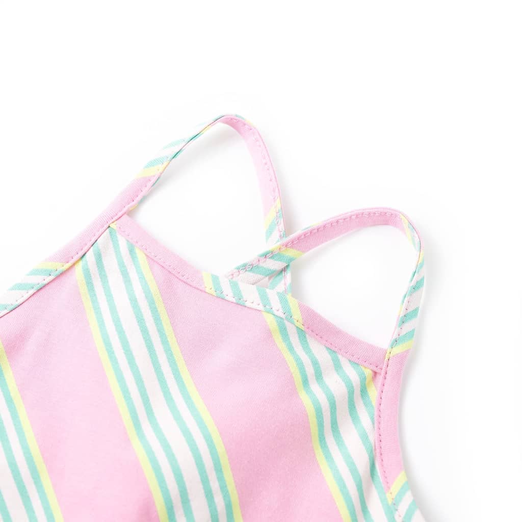 Vidaxl Robe pour enfants sans manches avec crampon 140 rose