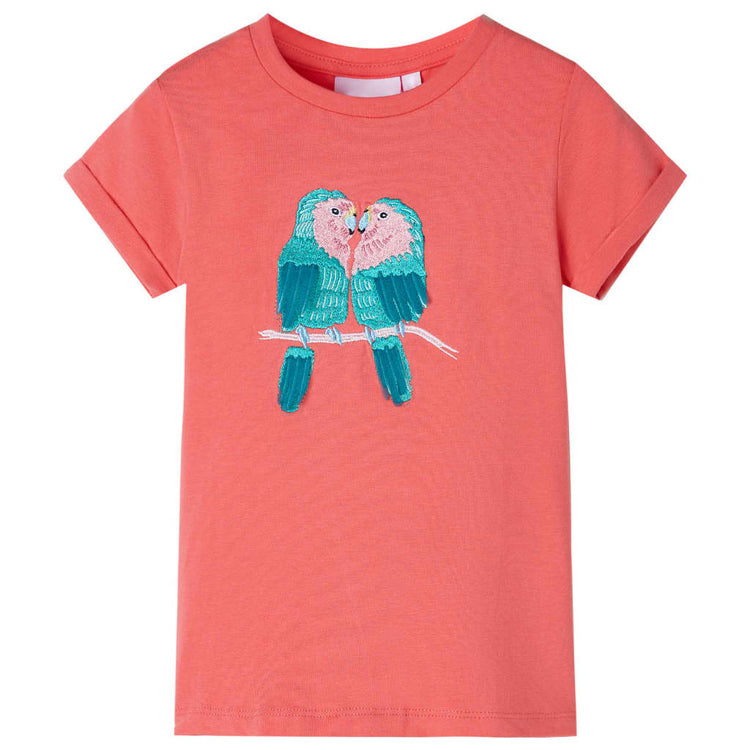 Vidaxl Child's Shirt 140 Coral coloré