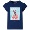 Vidaxl Child's Shirt 128 Navy Blue