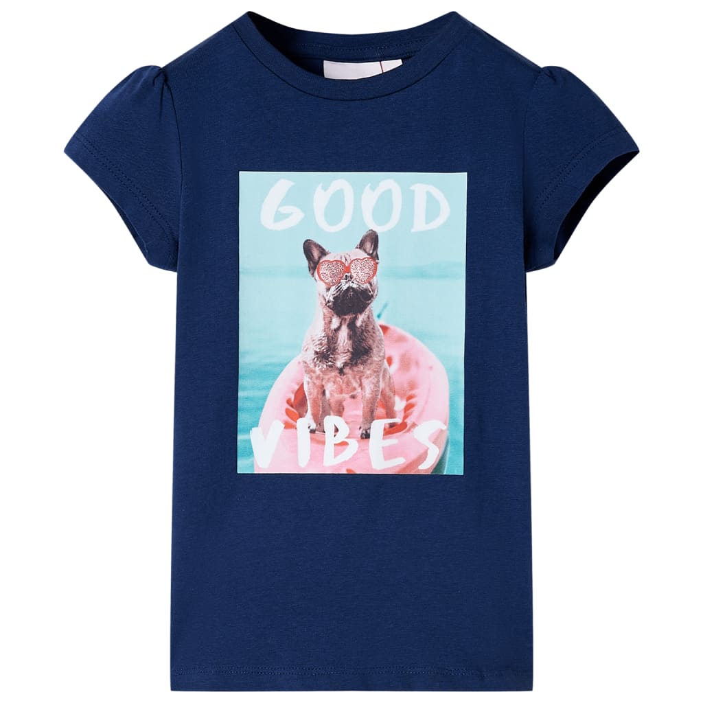 Vidaxl Child's Shirt 140 Bleu marine
