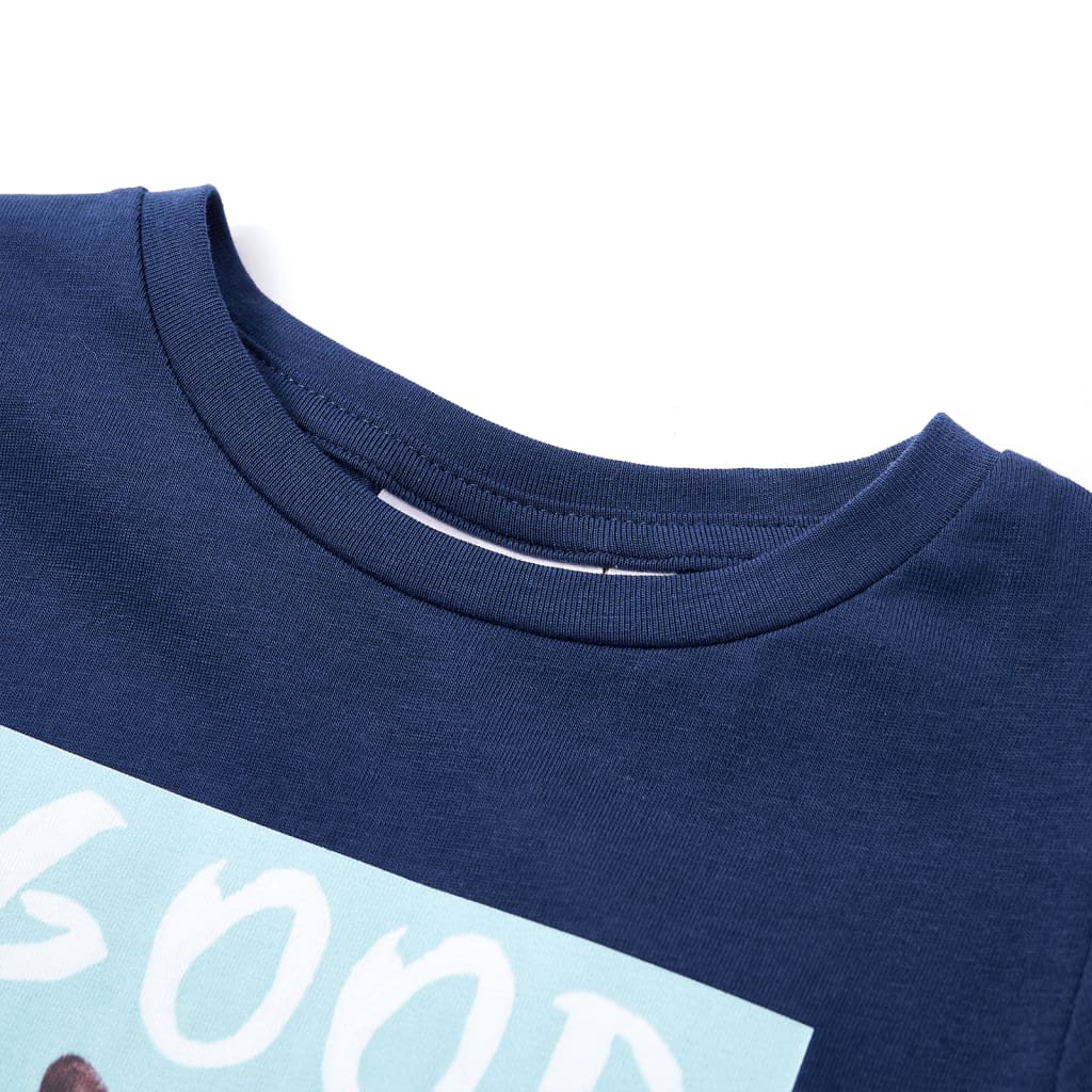 Vidaxl Child's Shirt 140 Bleu marine