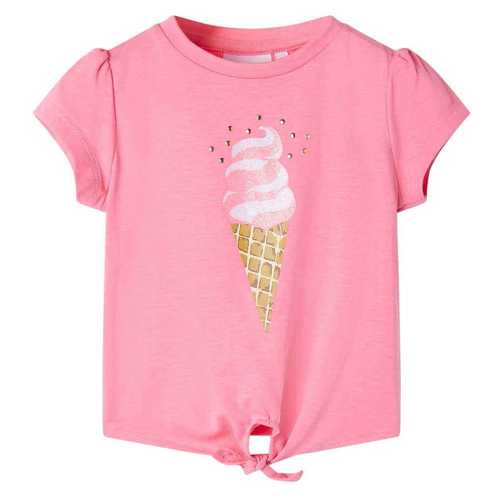 Vidaxl Child's Shirt 104 Rose vif fluorescent