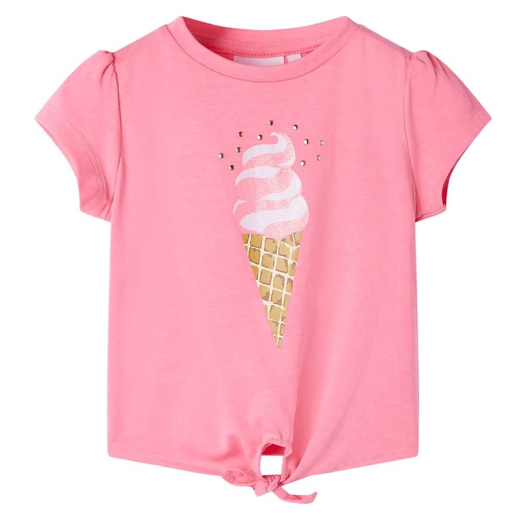 Vidaxl Child's Shirt 116 Rose vif fluorescent