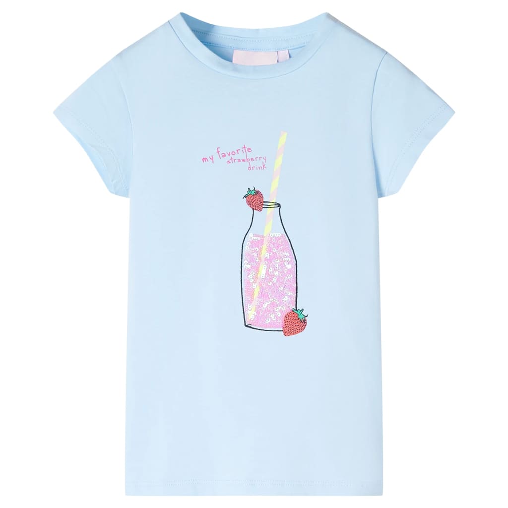 Vidaxl Child's Shirt 128 Bleu doux