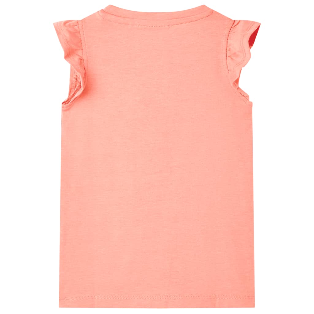 Vidaxl Child's Shirt 92 Neonkoraal