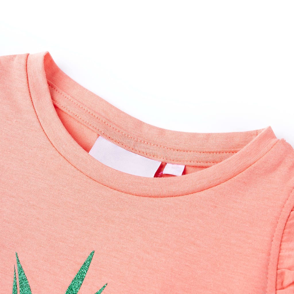 Vidaxl Child's Shirt 92 Neonkoraal